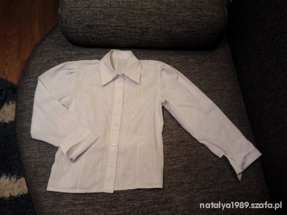Biała koszula 122 cm WÓJCIK
