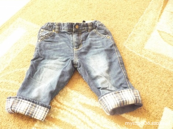 spodnie jeans h&m ocieplane