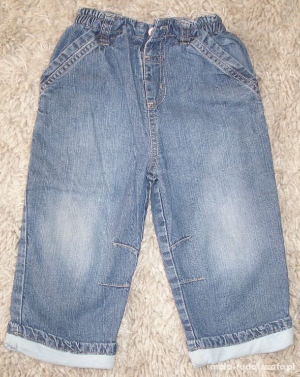 ocieplane jeansy TU od 9 do 12 mc