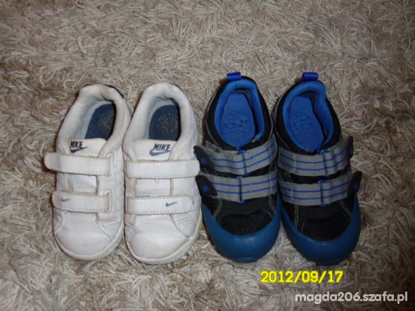 2 pary firmowych adidasków r 25 i 26 tez nike