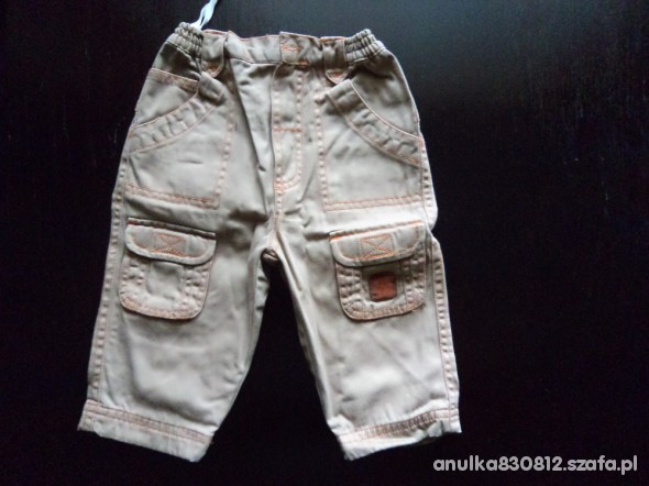 spodnie jeans z kieszonkami rozm 68