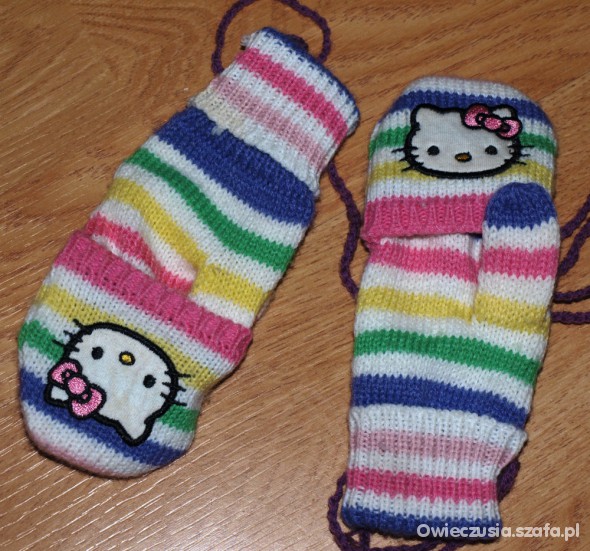 Słodziaki rękawiczki Hello Kitty H&M 104