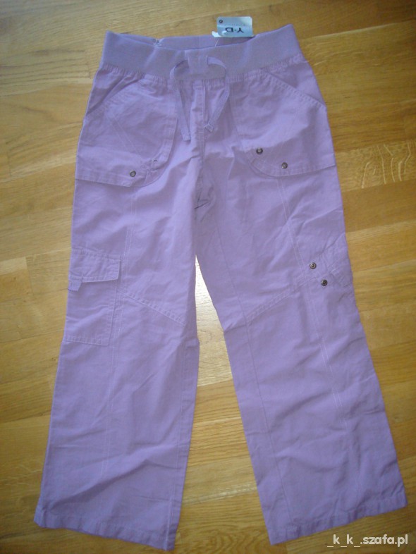 Spodnie bojówki Nowe fiolet Next 128 cm 7 i 8 lat