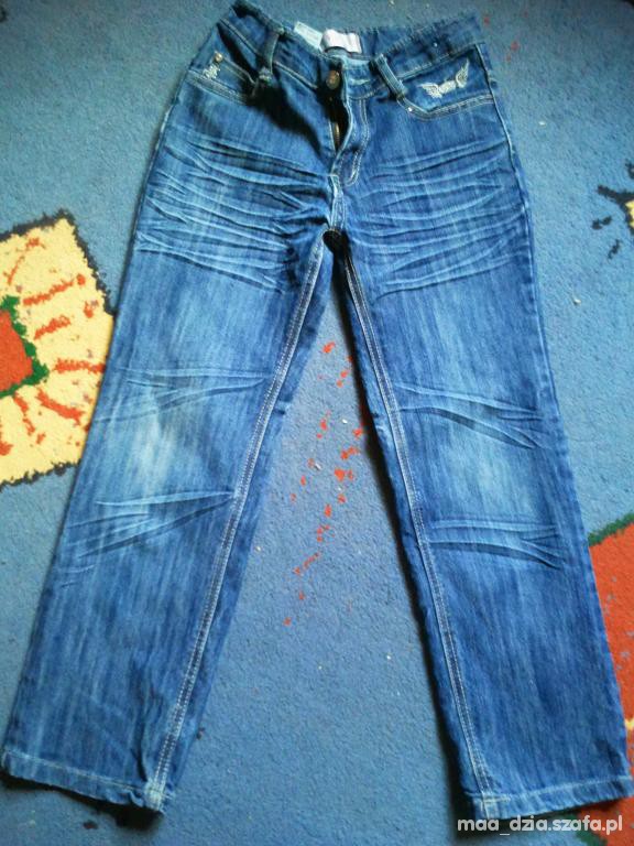 spodnie jeans 128 na 6 7 lat jak nowe