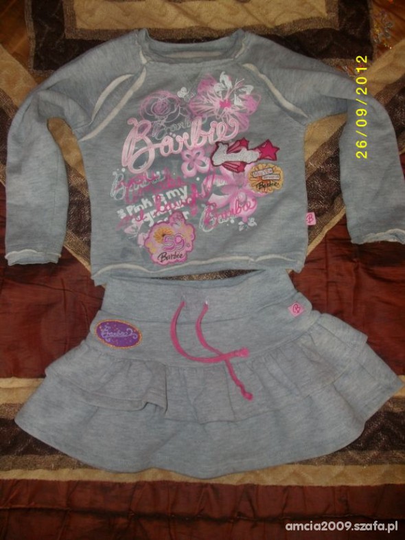 Komplet Barbie spodniczka bluza