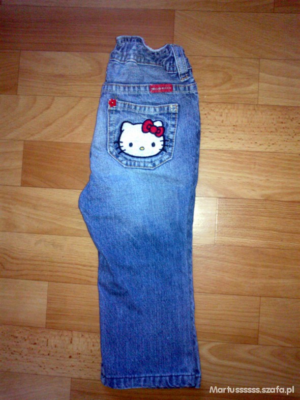 Spodnie jeansowe Hello Kitty 86 super stan