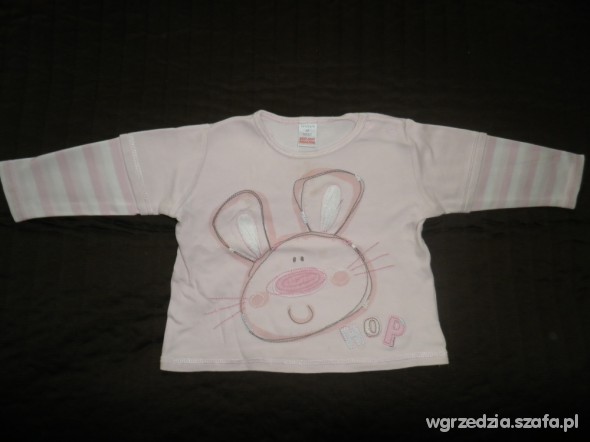 Bluzeczka z królikiem Next 68 na 74 cm