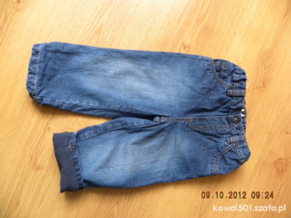 spodnie jeansowe ocieplane 86