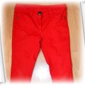 Spodnie jeansy czerwone rurki Next 128