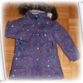Zimowa kurtka dla dziewczynki r 134