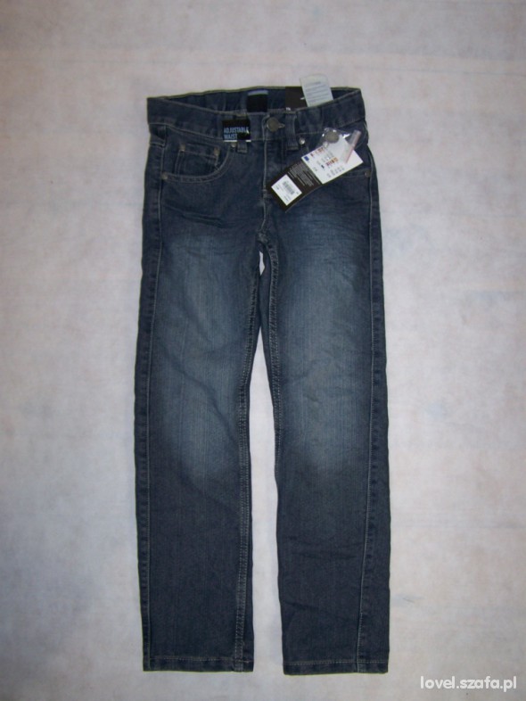 spodnie jeansowe 134 dla szczuplaczka