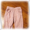Śliczne różowe sztruksowe spodnie