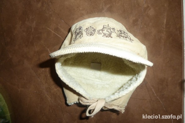 czapka z daszkiem i kożuszkiem Reserved