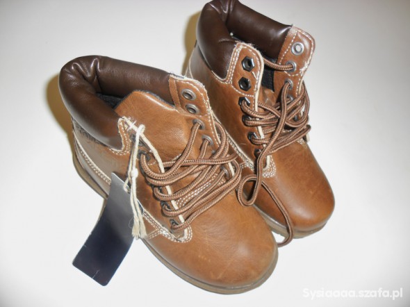 BUTY TRAPERKI NOWE Z METKĄ 29 BRĄZOWE JESIEŃ