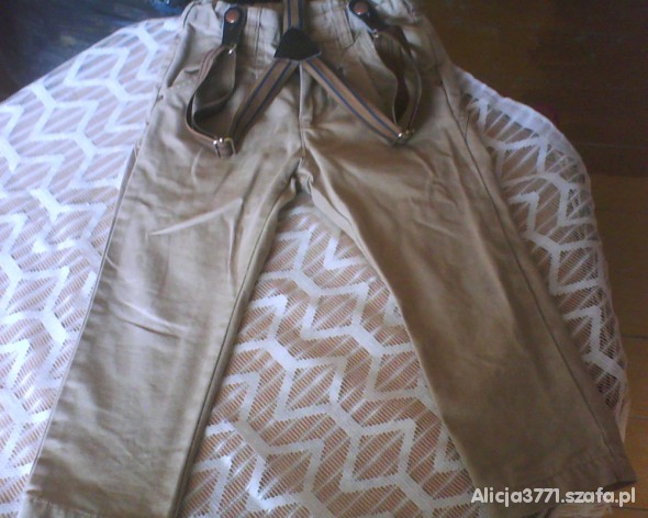 spodnie ze szelkami rurki