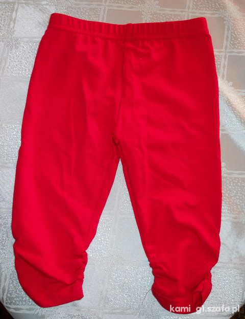 nowe getry legginsy dla dziewczynki czerwone