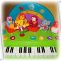 Zabawne pianino z figurkami zwierzątek