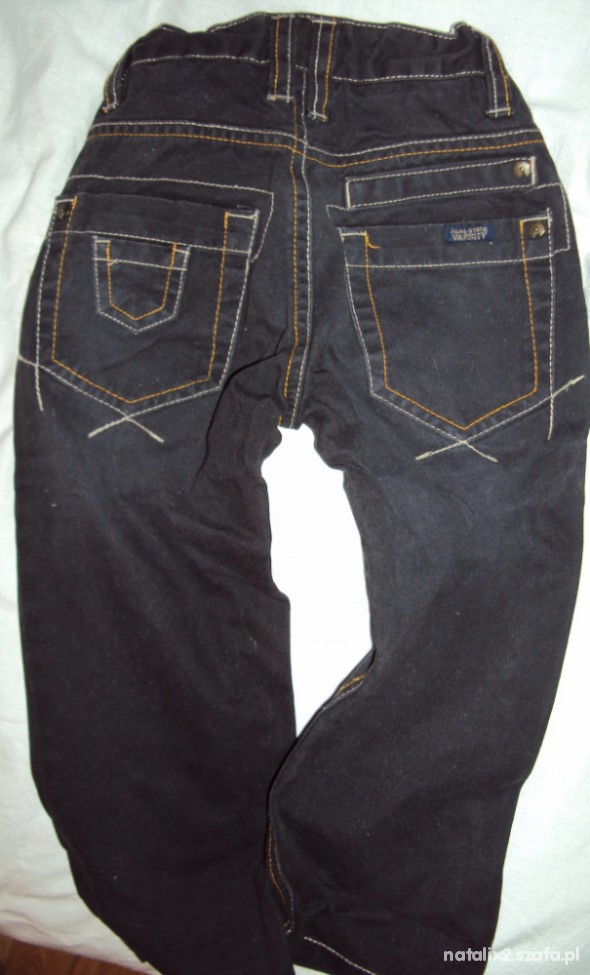 Spodnie granatowy jeans RESERVED 98 idealny stan