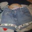 Dżinsowe krótkie spodenki rozm 104