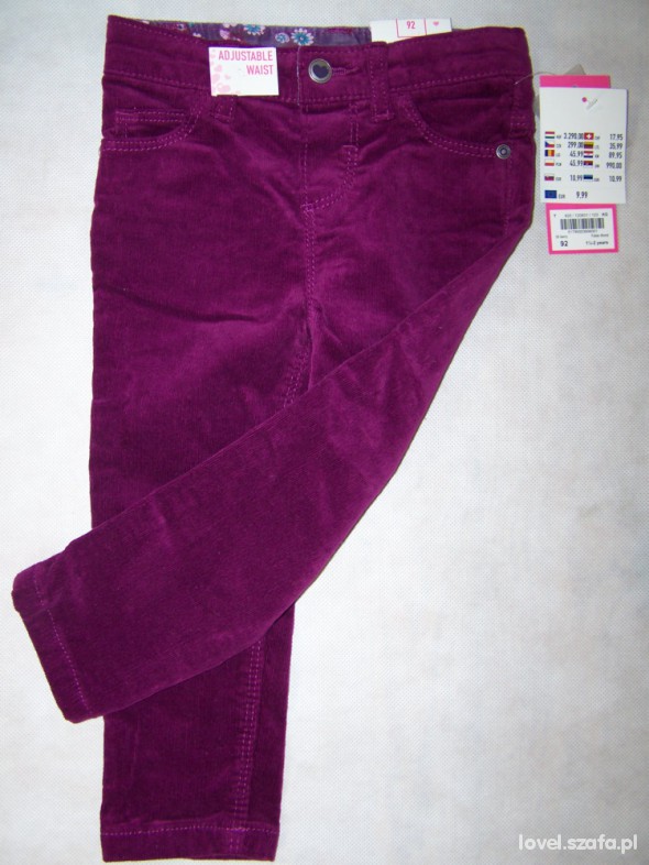 fioletowe sztruksy NOWE 92