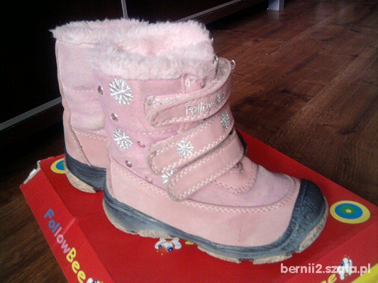 Kozaczki zimowe 22 dla dziewczynki