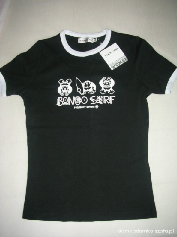 Terranova koszulka czarna Małpki