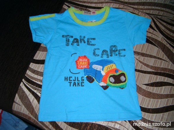 koszulka z autem 92 cm