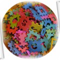 Puzzle piankowe 72 sztuk 13cmx13cm