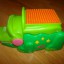 Fisher Price krokodylek klocki Zabawka