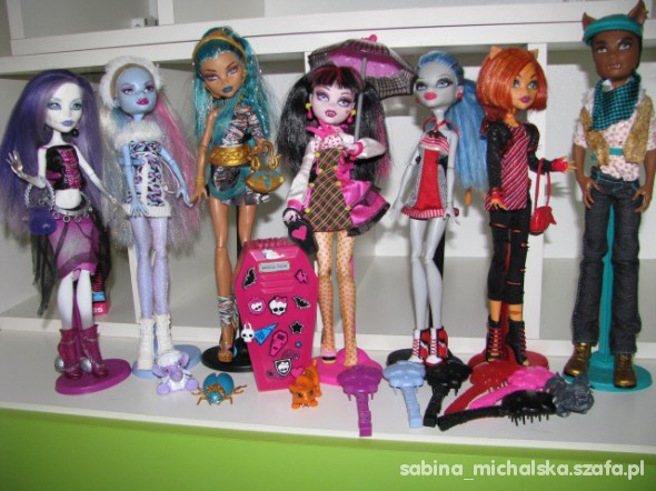 Monster High lalki 7 sztuk