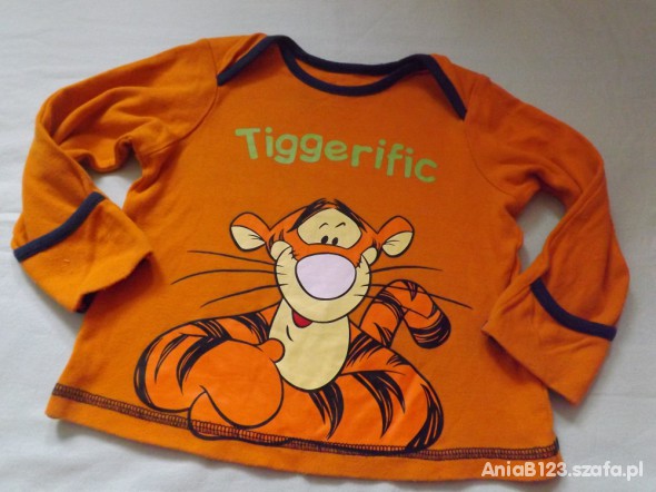 FAJNA BLUZECZKA TIGGER 80 86