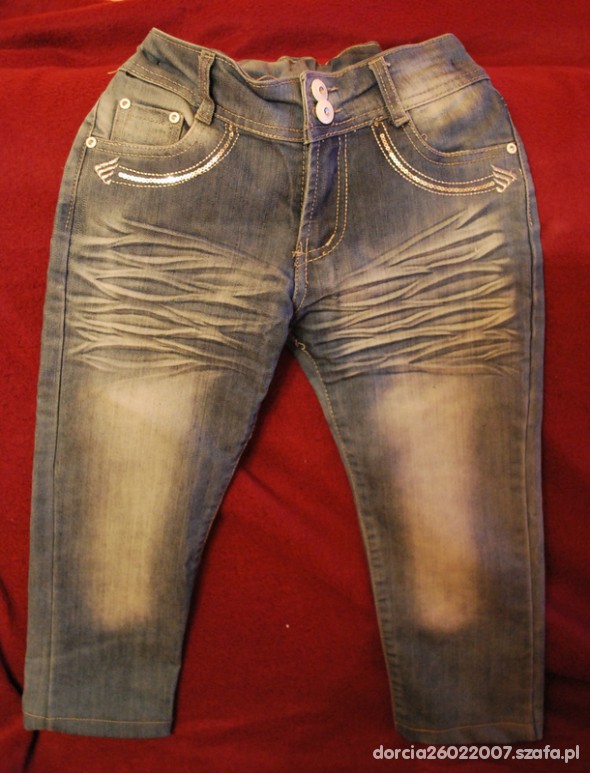 spodnie jeans rurki 116