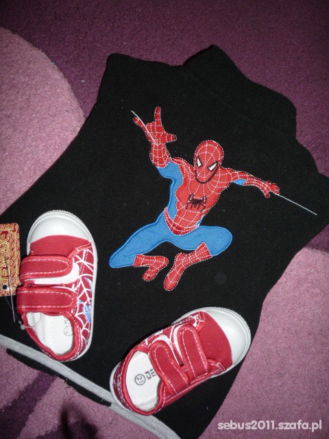 kpl bluza i trampki spiderman 80