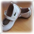 Balerinki baletki sandalki Lacoste skóra białe