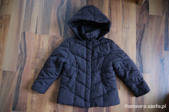 NEXT 104 brazowa kurtka pikowana wiosna