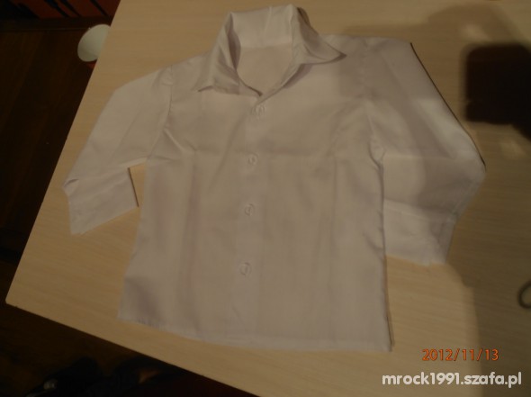 Biała elegancka koszula dla bobaska