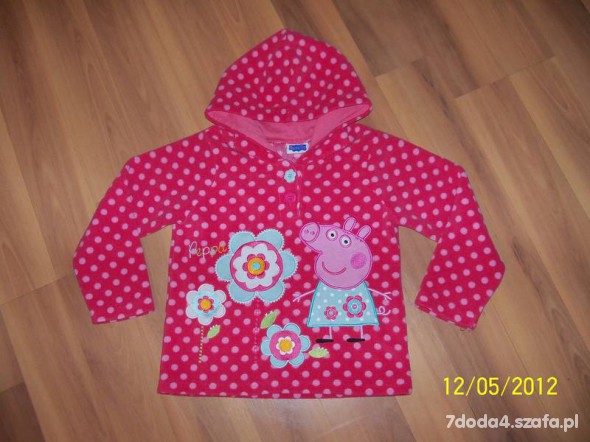 Bluza polarowa peppa pig rozm 98 104 cm