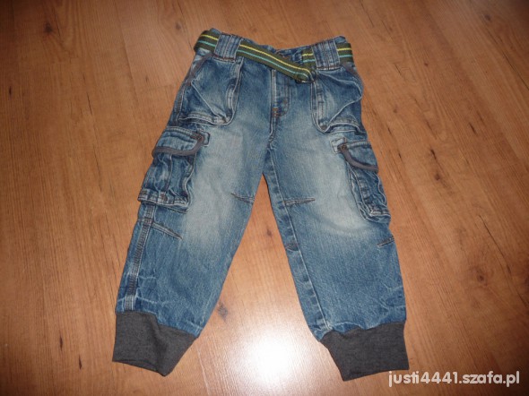 Spodnie pumpy jeans roz 92