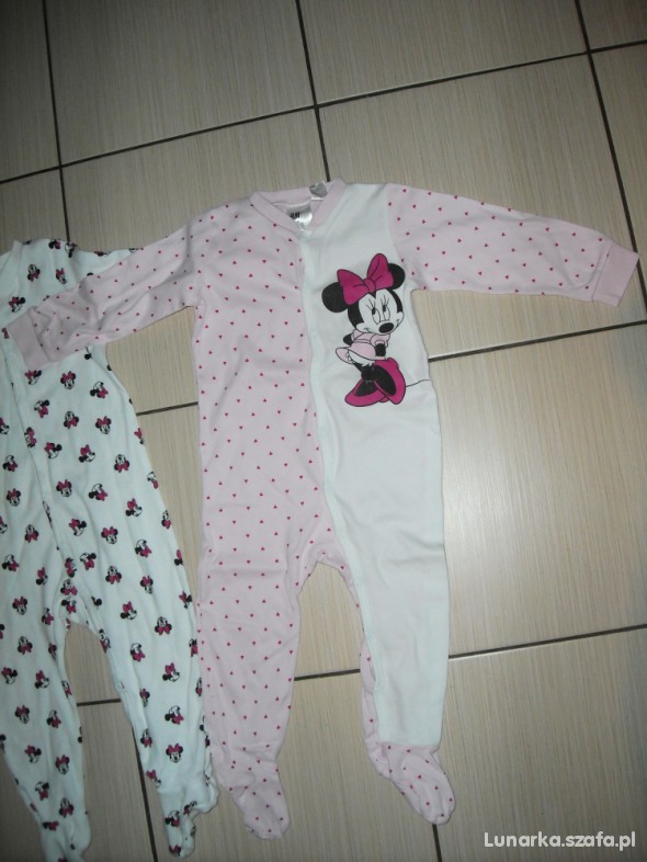 2 pack nowych piżamek H&M z Minnie 80 86 92