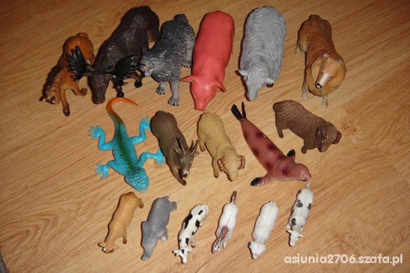 zwierzęta duży zestaw 17 sztuk