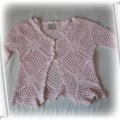 Ażurkowy różowy sweterek 104 cm girl2girl