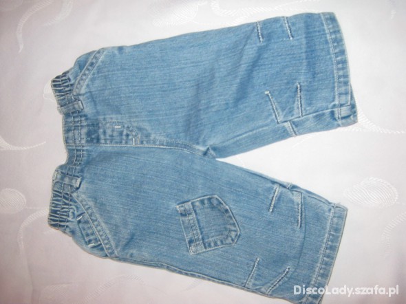 Next spodnie jeansowe 74 cm niebieskie