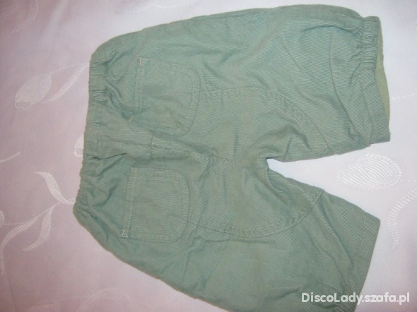 M&Co spodnie zielone 62 cm