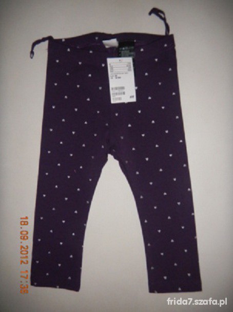 NOWE LEGGINSY W SERDUSZKA H M 86