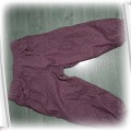 Spodnie sztruksowe fioletowe kropeczki 86