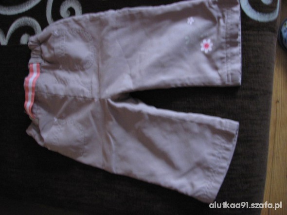spodnie od 9 do 12 miesięcy 74 cm w kwiatki
