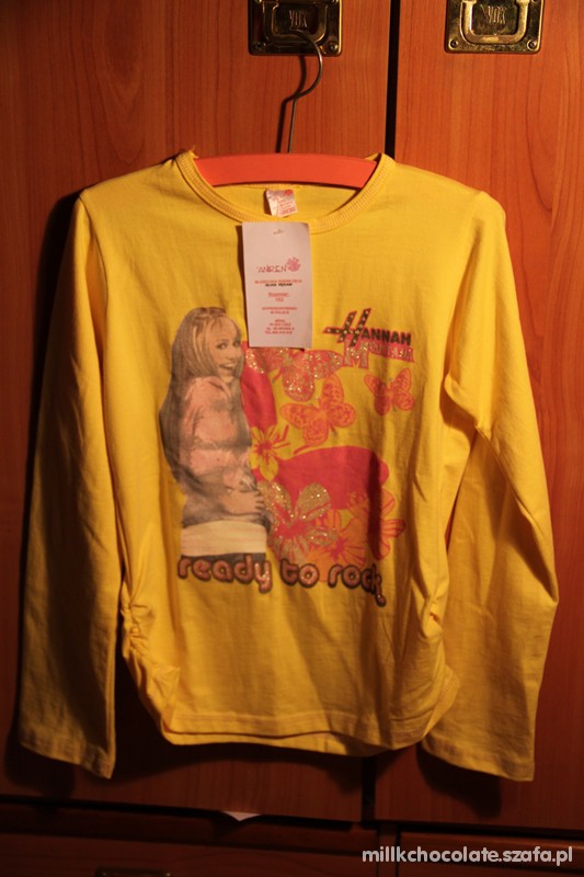 Żółta bluzka z Hannah Montana