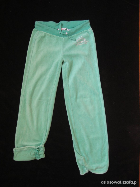Zielone dresowe spodnie H&M 146
