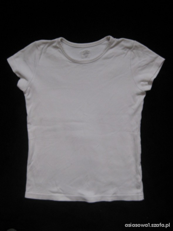 Biały T shirt H&M LOGG 152