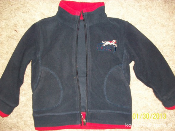 śliczny granatowy polarek chłopięcy 2 3 latka